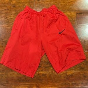 Nike Men's Vibrant Red Sports Shorts
